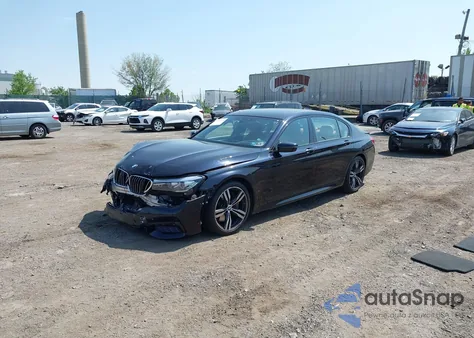 2017 BMW 740I xDrive из США, поврежденный, VIN WBA7E4C5XHGU99243
